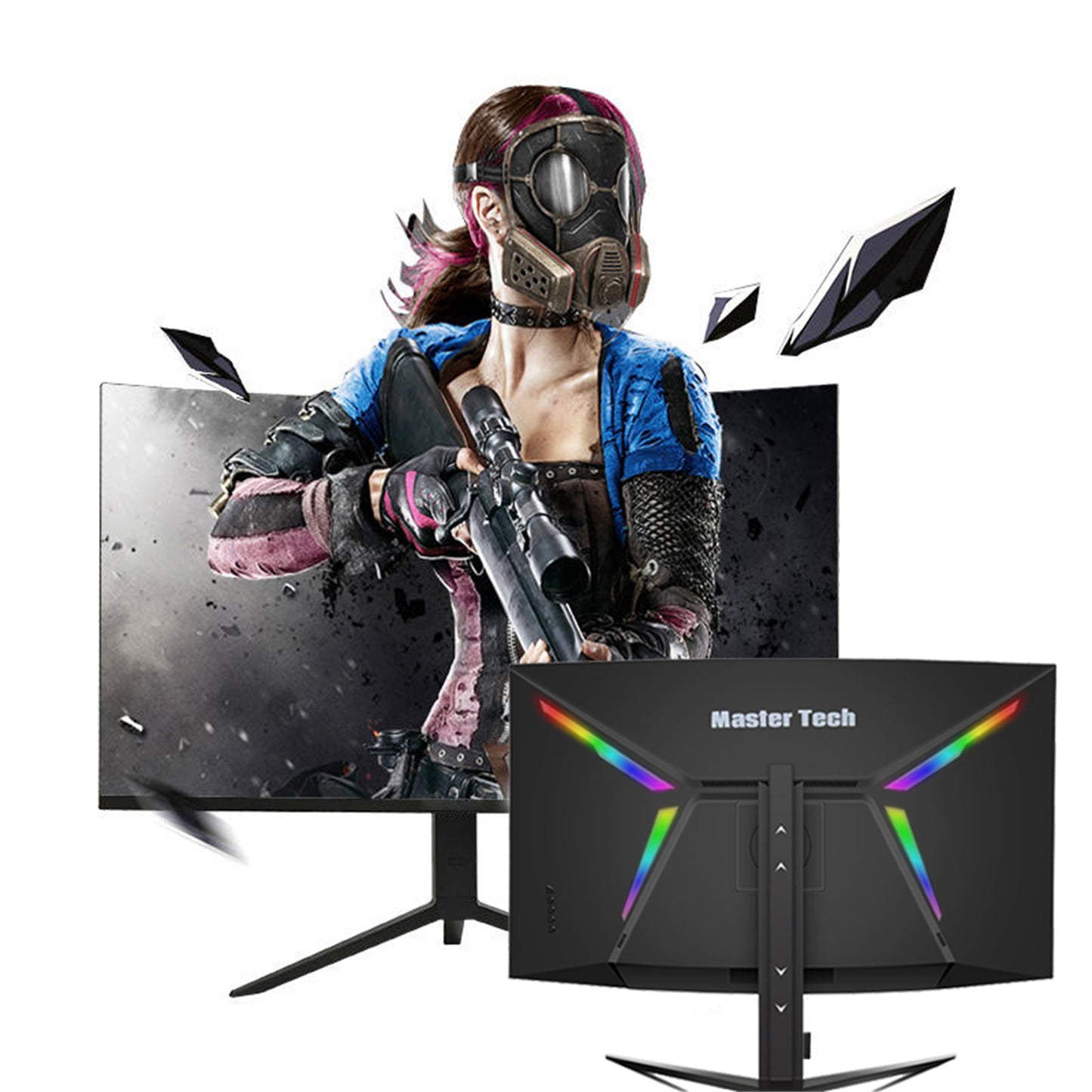 32 Curved Monitor 240HZ 2560x1440p 1ms Freesync HD LED Gaming Monitor"